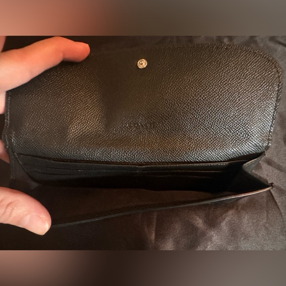 Coach Soft Wallet in Python Embossed Leather F54821 - Picture 4 of 4